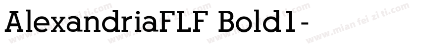AlexandriaFLF Bold1字体转换